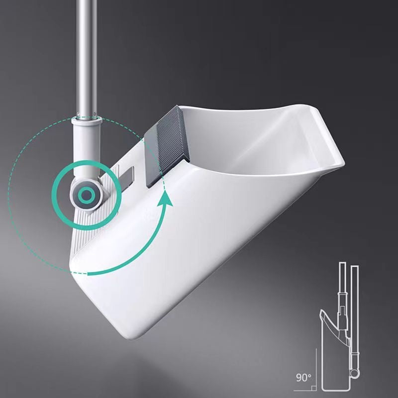 Moderner weißer Wandurinal mit innovativem Design und 90-Grad-Winkel, ideal für Badezimmer.