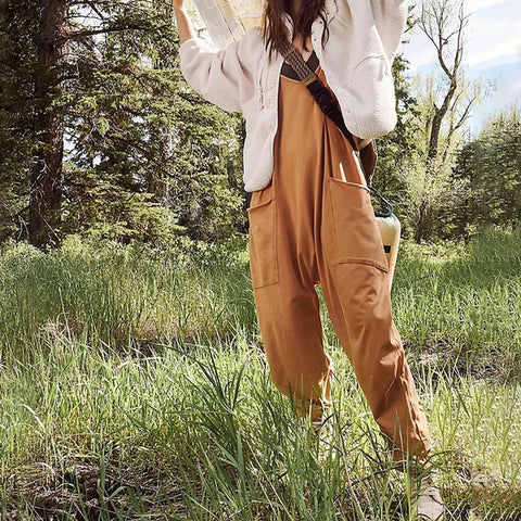 Lös och stilfull damoverall med sidofickor – Narelle