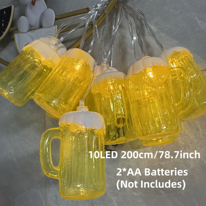 2 stycken LED ölkrus ljusslinga – LichterBier Oktoberfest 2025