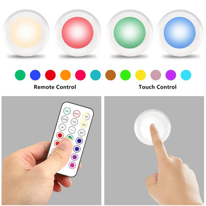 LED-Licht mit Fernbedienung, Touch-Steuerung, mehrfarbig, batteriebetrieben, energiesparend.