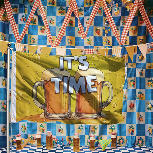 1 styck stor Oktoberfest dekoration flagga – Prostflagga Oktoberfest 2025