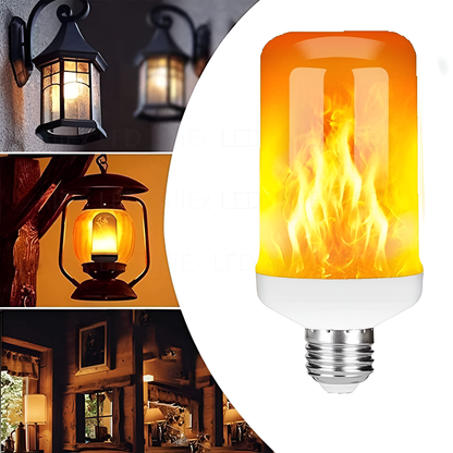 LED-Flammenlampe E27, warmes Licht, dekorative Glühbirne, ideal für Innen- und Außenbeleuchtung