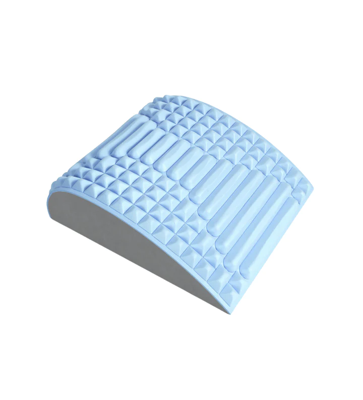Orthopädisches Rückenkissen, blau, ergonomisch, Schaumstoff, für Lendenwirbelstütze, Entspannung.