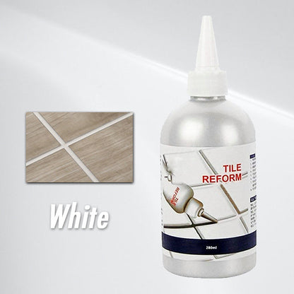 Weiße Fliesenfugenreparaturflasche, 280ml, Fliesenreparaturmittel, Heimwerkerbedarf.