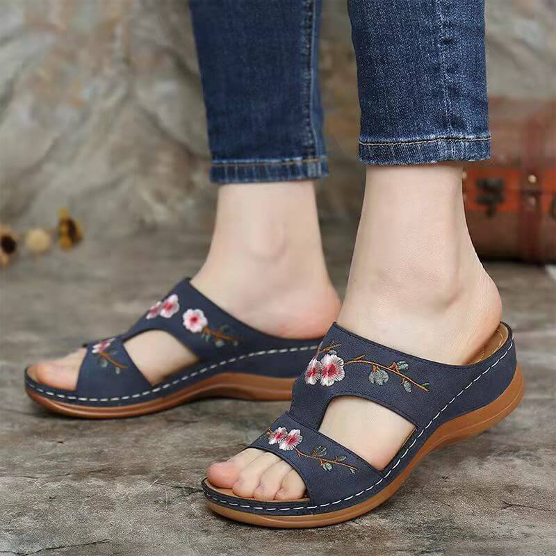 Orthopediska blommor-sandaler för kvinnor – Florina