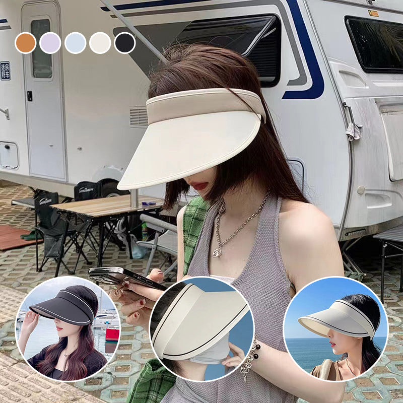 Trendig rullande solhatt med extra skydd – FoldSun Pro