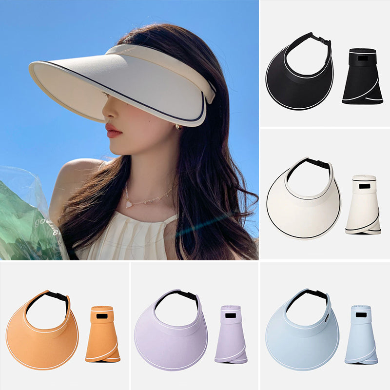 Trendig rullande solhatt med extra skydd – FoldSun Pro