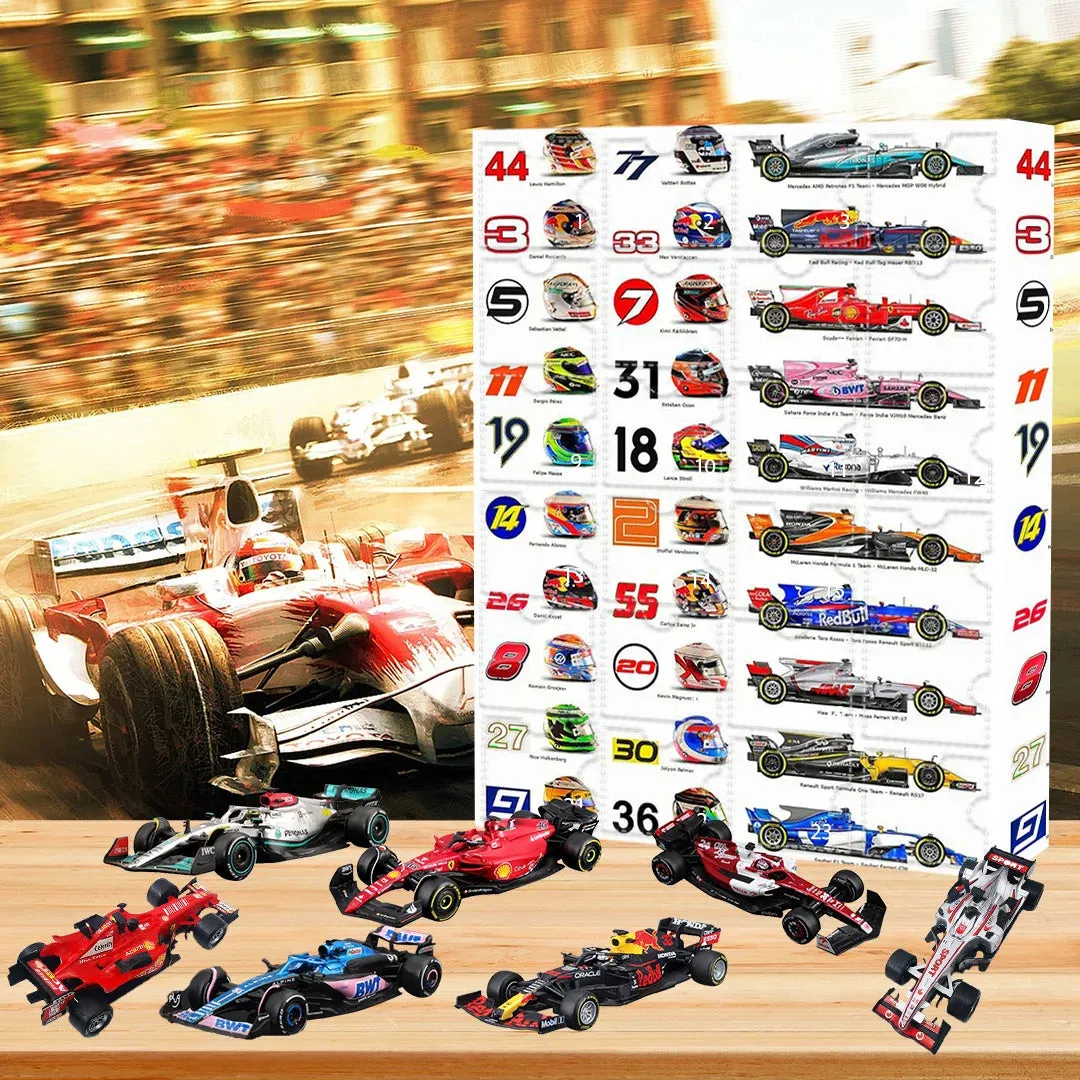 Formel 1-julkalender med samlarobjekt – för äkta motorsportfans