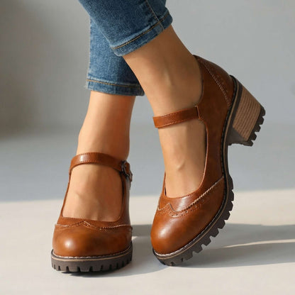 Women's Mary Jane Comfort Heels - Vintage Style Shoes 2