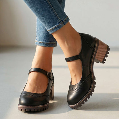 Women's Mary Jane Comfort Heels - Vintage Style Shoes 1