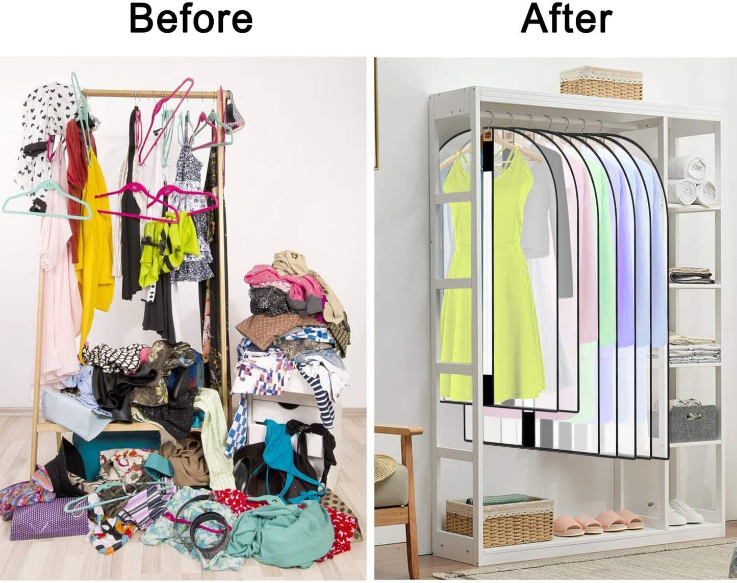 Extra lång klädpåse för klänningar och aftonklänningar – 180 cm skyddsöverdrag med handtag (Köp 1, få 1 GRATIS)