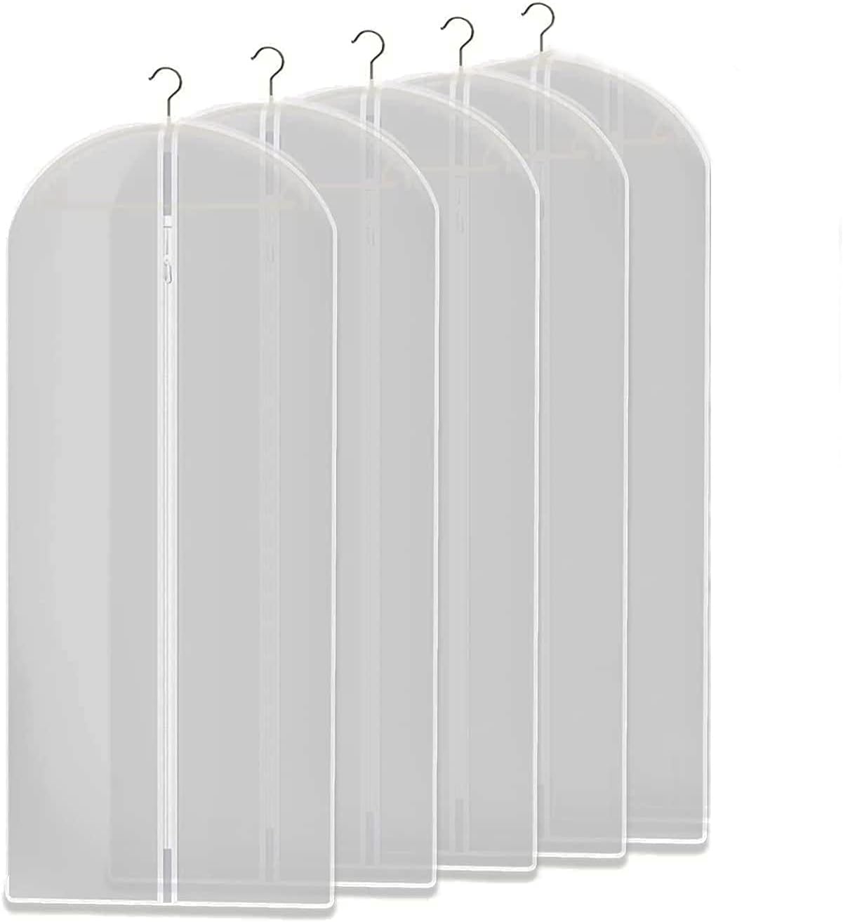 Genomskinliga klädförvaringspåsar – 5-pack (Köp 1, få 1 GRATIS)