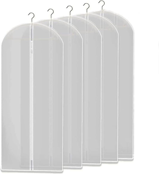 Genomskinliga klädförvaringspåsar – 5-pack (Köp 1, få 1 GRATIS)