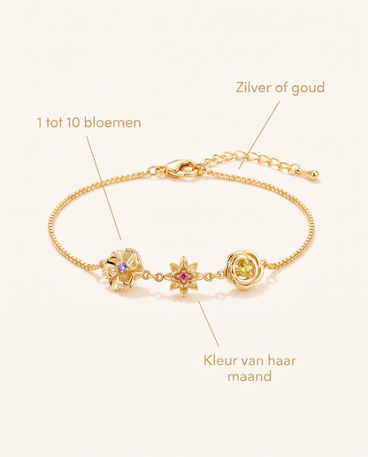 Birth Flower Bracelet - One Flower per Child 7