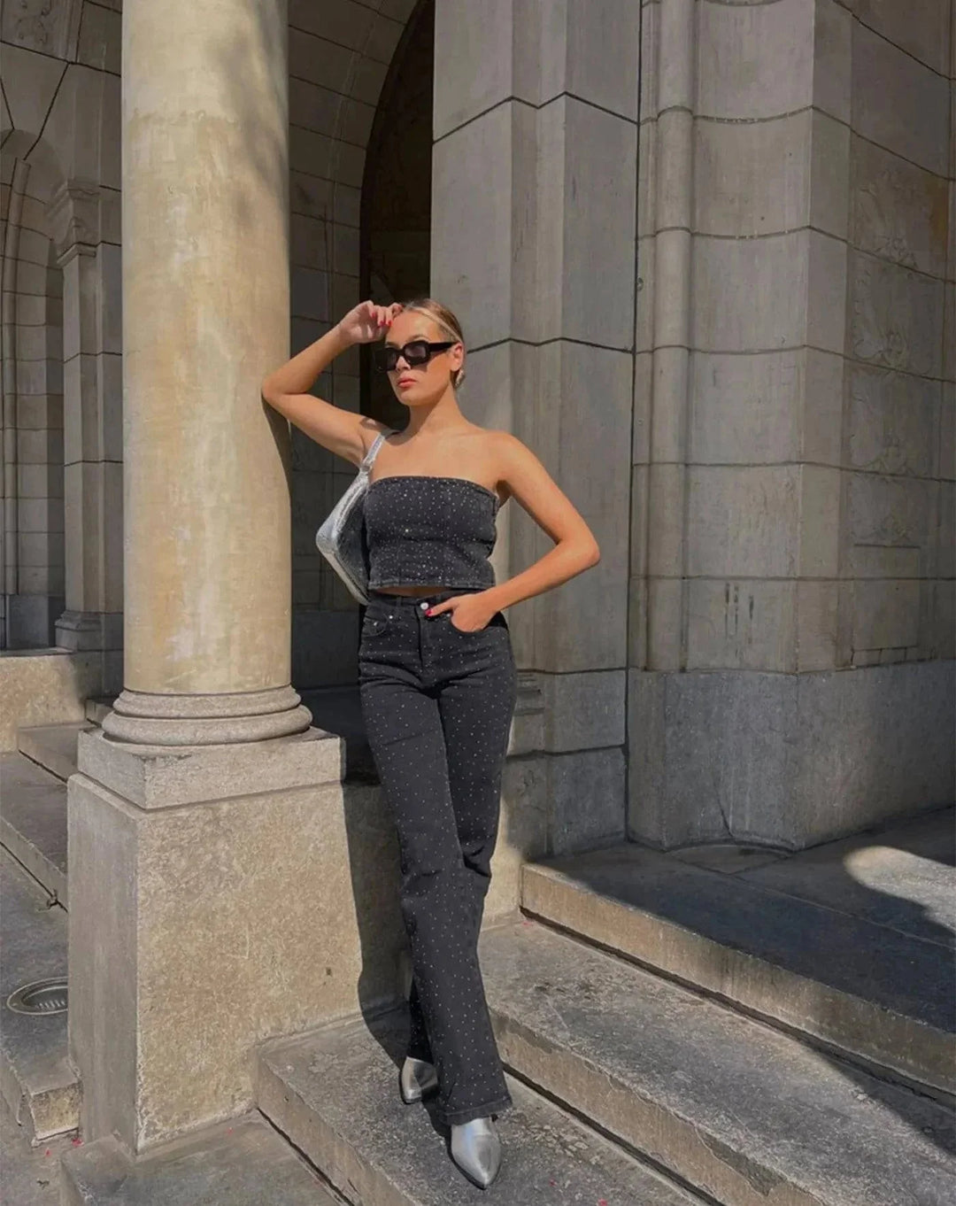 Damernas glittrande jeans för en strålande look - Jade