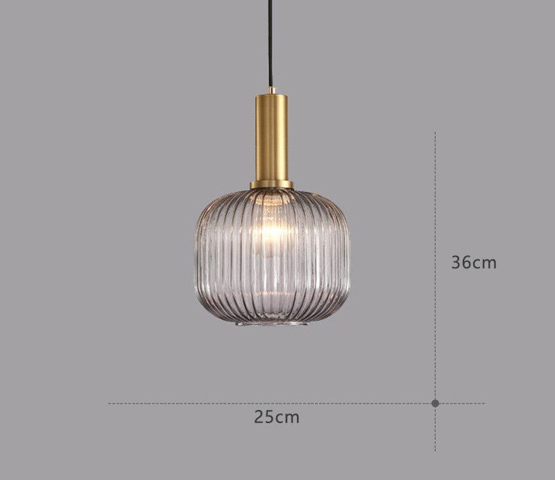 Graue Glas-Hängelampe, 36cm, dänisches Design, modernes Interieur, Beleuchtung.