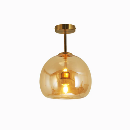 Goldene Deckenleuchte aus Glas, moderne Pendelleuchte, Innenbeleuchtung, elegantes Design