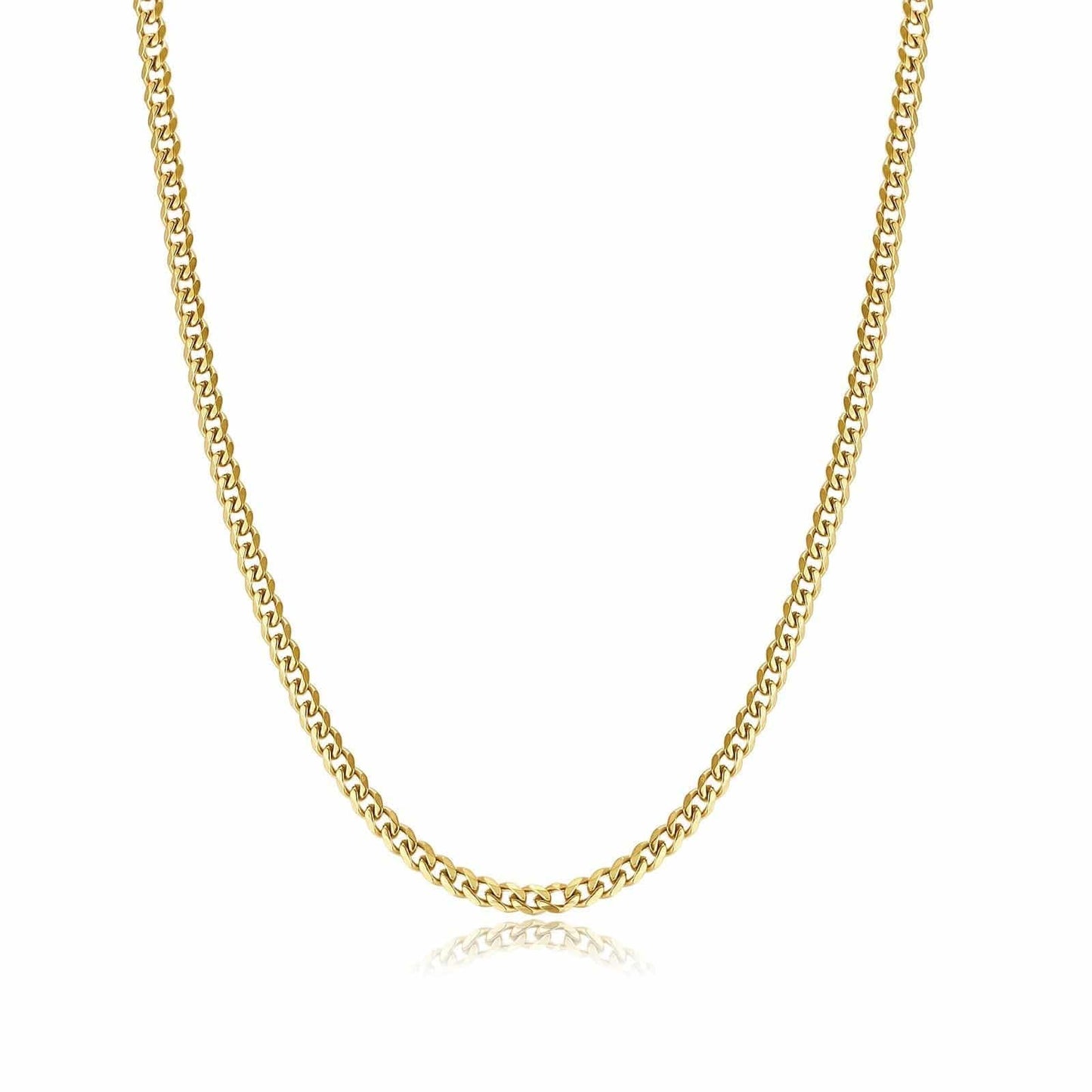 Goldene Herren-Halskette, Kettenmuster, elegantes Schmuckdesign, modisches Accessoire.
