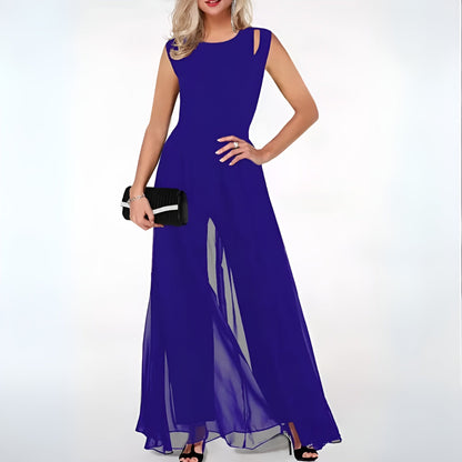 Elegant linnejumpsuit för damer – Sofia i höststil