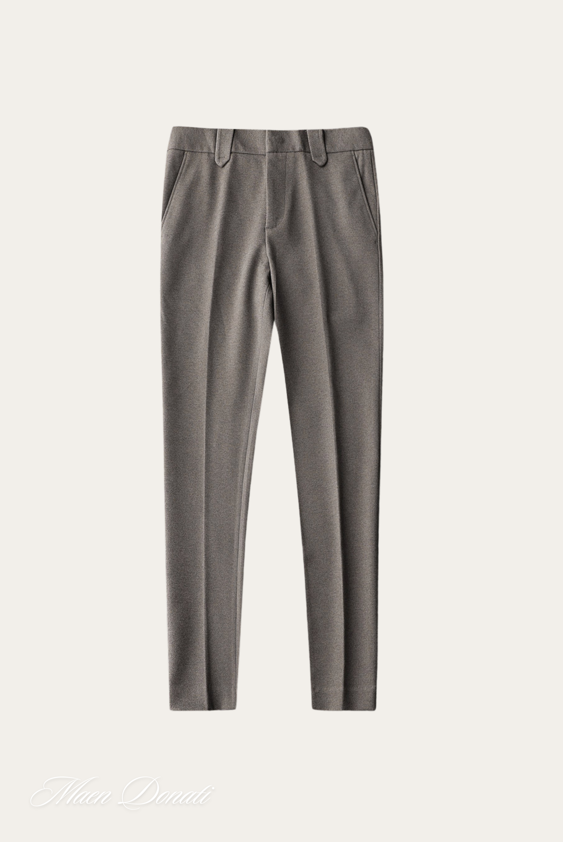 Graue Herrenanzughose, Slim Fit, aus Wolle, elegant, für Business und formelle Anlässe.