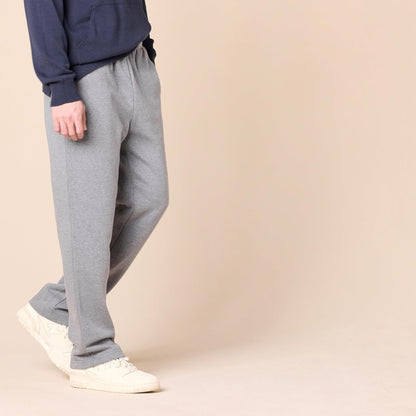 Graue Jogginghose Herren, bequem, Baumwolle, Freizeit, Sport, elastischer Bund, modisch.