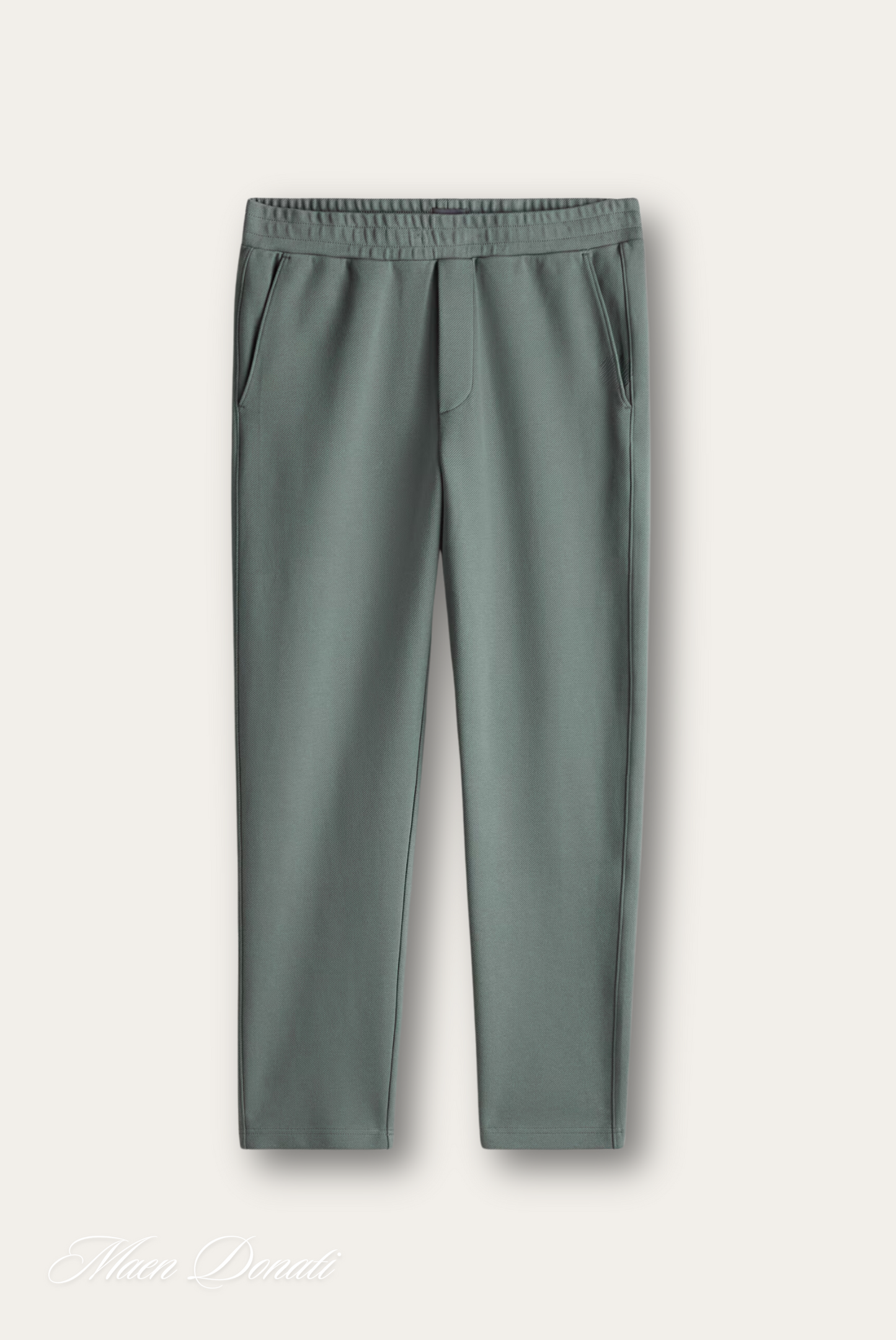 Graue Jogginghose aus Baumwolle mit elastischem Bund und Seitentaschen für Herren.
