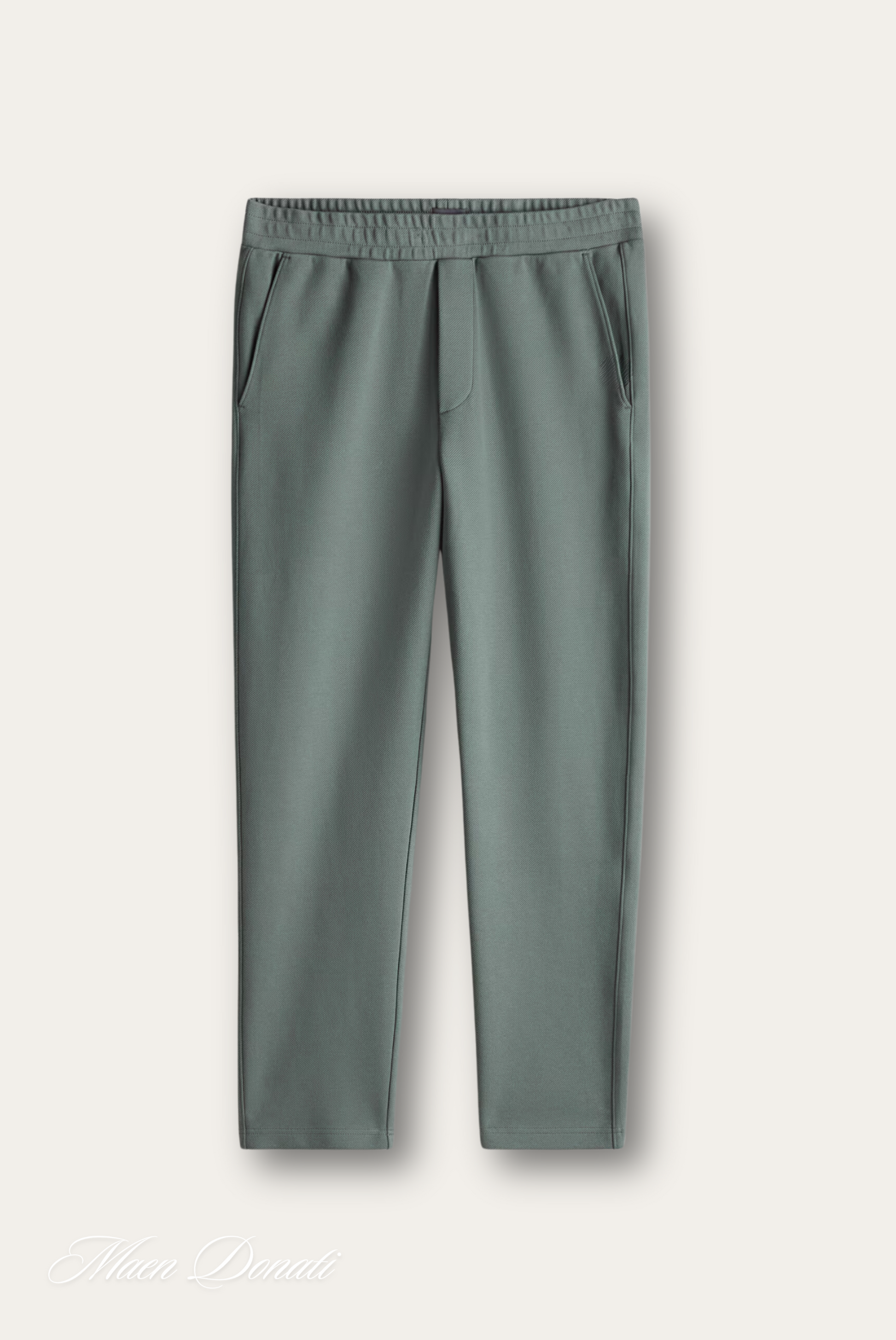 Graue Jogginghose aus Baumwolle mit elastischem Bund und Seitentaschen für Herren.