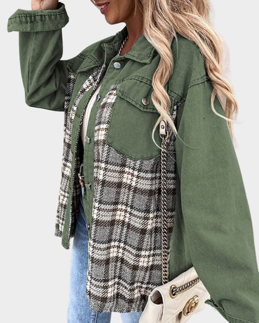 Damskdenimjacka med höstchic – Amélie