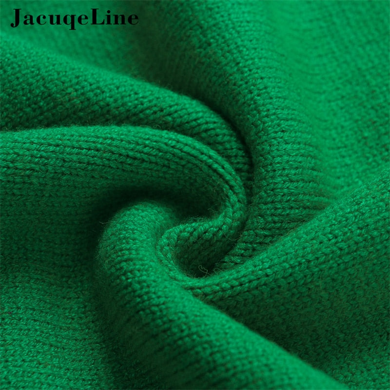 Grüner Strickstoff, weiche Textur, ideal für Pullover, hochwertige Baumwolle.