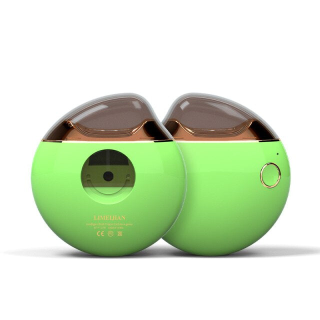 Grüner tragbarer Luftbefeuchter, rundes Design, USB-betrieben, modernes Wohnaccessoire.