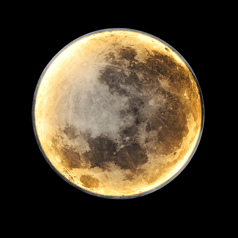 Vollmond-Nachtlicht, rund, warmweiß, LED, dekorativ, Schlafzimmer, Kinderzimmer, Geschenkidee