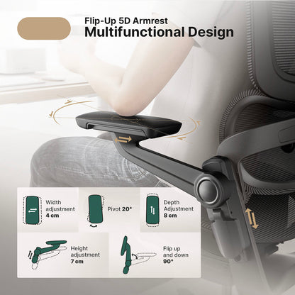 Ergonomisk kontorsstol med 16 justerbara funktioner - ErgoFlex