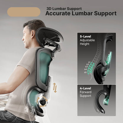Ergonomisk kontorsstol med 16 justerbara funktioner - ErgoFlex