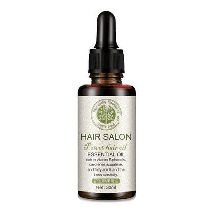 Braunes Fläschchen Haaröl mit Pipette, 30ml, reich an Vitamin E, für Haarpflege.