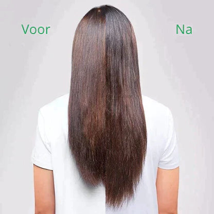 Langes, glattes Haar, Vorher-Nachher-Vergleich, Haarpflege, Haarwachstum, braun, gesundes Haar