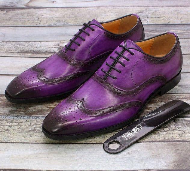 Handgjorda herr Oxford-skor i läder – Valentin