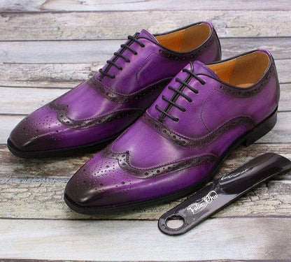 Handgjorda herr Oxford-skor i läder – Valentin