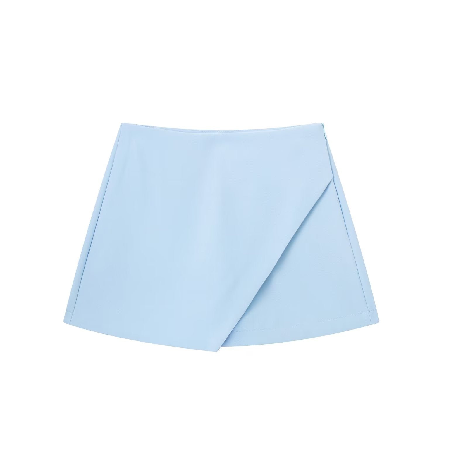 Hellblauer Tennisrock Damen, Faltenrock, Sportbekleidung, atmungsaktiv, leicht, modisch.