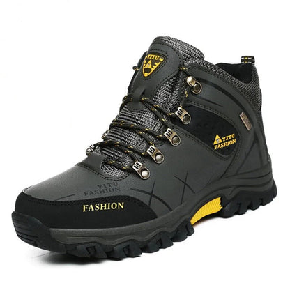 Armeegrüner Wanderschuh, wasserdicht, rutschfest, Outdoor, Herren, robust, langlebig.