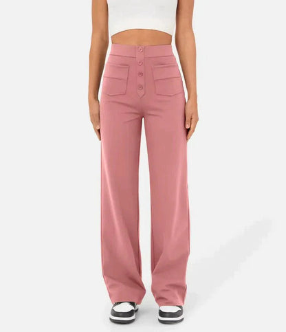 Elastisk hög midja dambyxa - Isabeau höstutgåvan