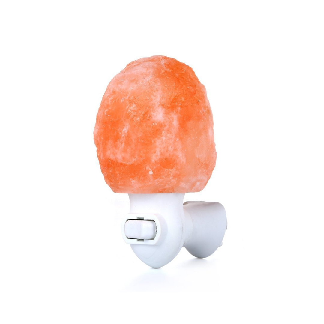 Himalaya Salzlampe Nachtlicht, orange, Salzstein, beruhigend, dekorativ, elektrisch.