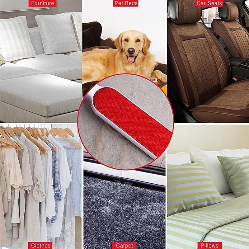 Roter Tierhaarentferner für Möbel, Autositze, Kleidung, Teppiche und Kissen.