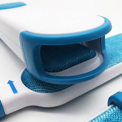 Blauer Haustierhaarentferner, wiederverwendbar, für Hunde, ergonomisches Design, Kunststoff.