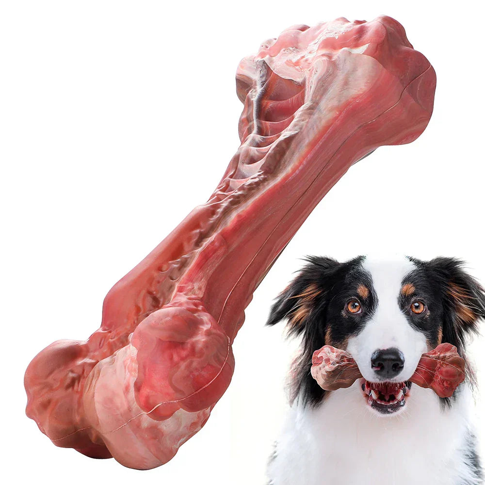 Kauspielzeug für Hunde, langlebig, Gummi, Zahnpflege, Leckerli-Spender, rot, für Welpen.