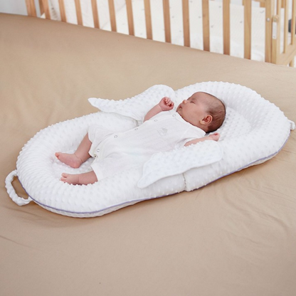 Ergonomiskt babynäste med ryggstöd och mesh-sovyta – Cosynido