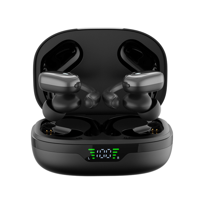 Bluetooth 5.3 sporthörlurar med mikrofon, LED-fodral & 75 timmars uppspelning – 1+1 GRATIS