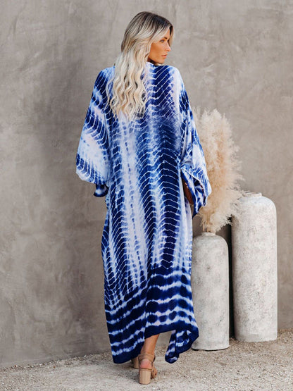 Vävt kimono med knytbälte – Leona