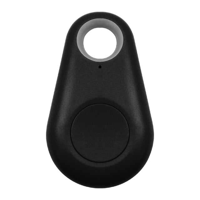 Schwarzer Bluetooth-Tracker, Schlüsselanhänger, GPS-Tracker, Diebstahlschutz, kompakt, tragbar.
