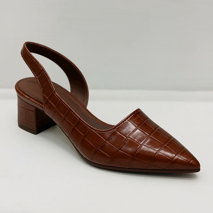 Lara Signature Pumps – Croco-look med garanti för fotkomfort