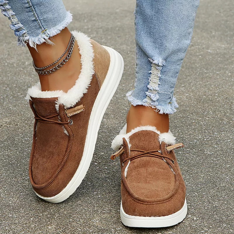 Slip-on vinterskor för damer med plyschfoder – Maren